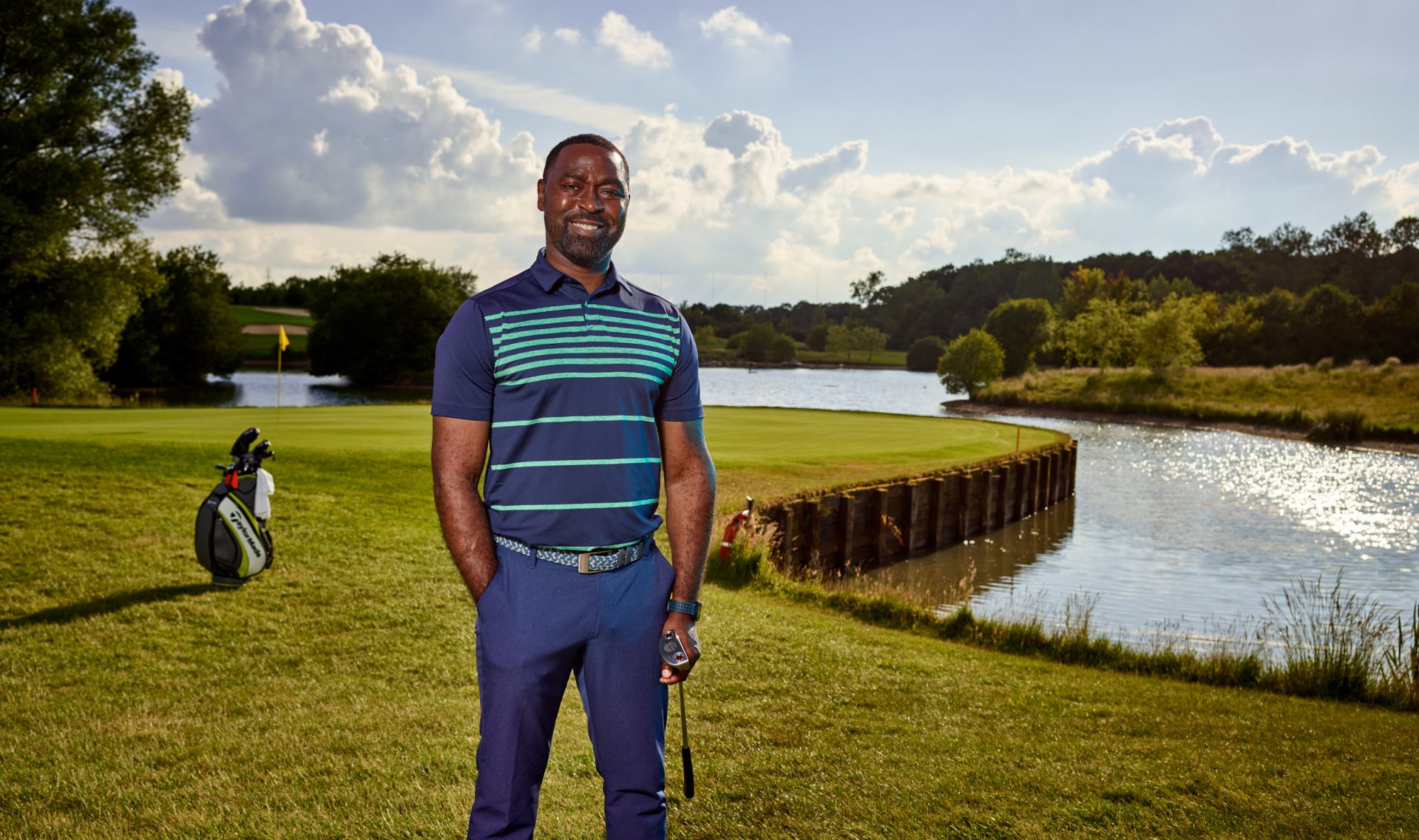 Andy Cole playing golf