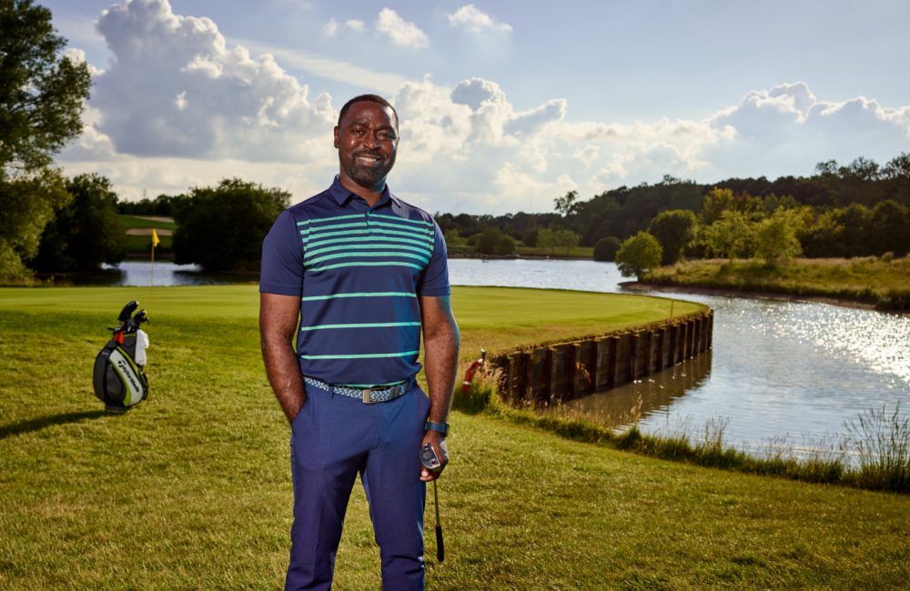 Andy Cole playing golf