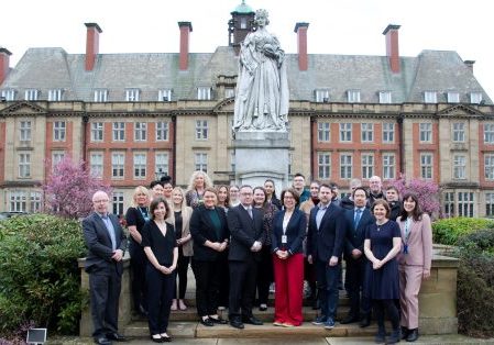 David Kavanagh and the Newcastle team