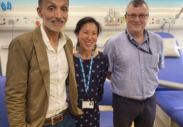 Professor Moin Saleem, Dr Wen Ding and Professor Gavin Welsh (left to right)
