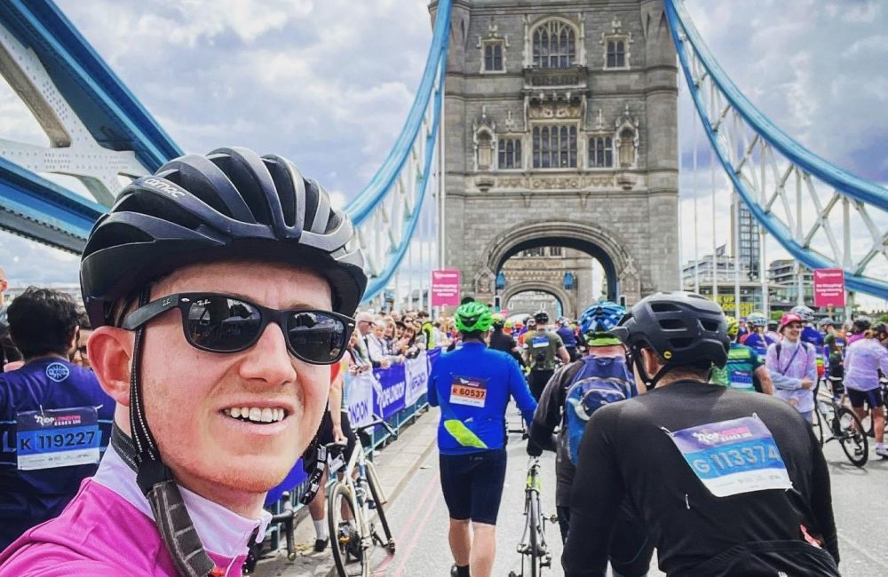 Rider at the london to brighton event