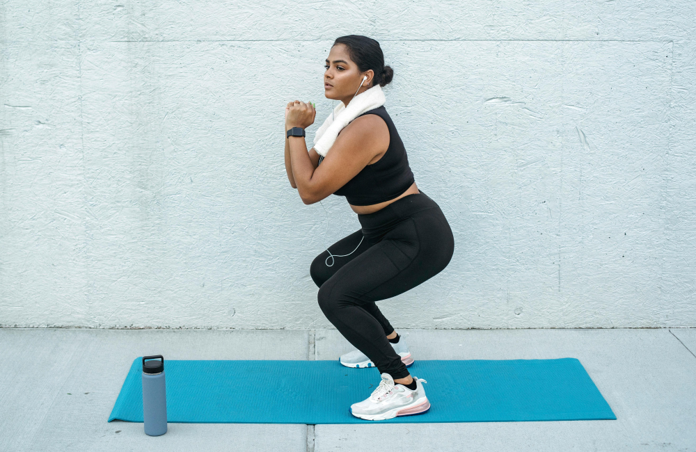 Woman Doing Squats